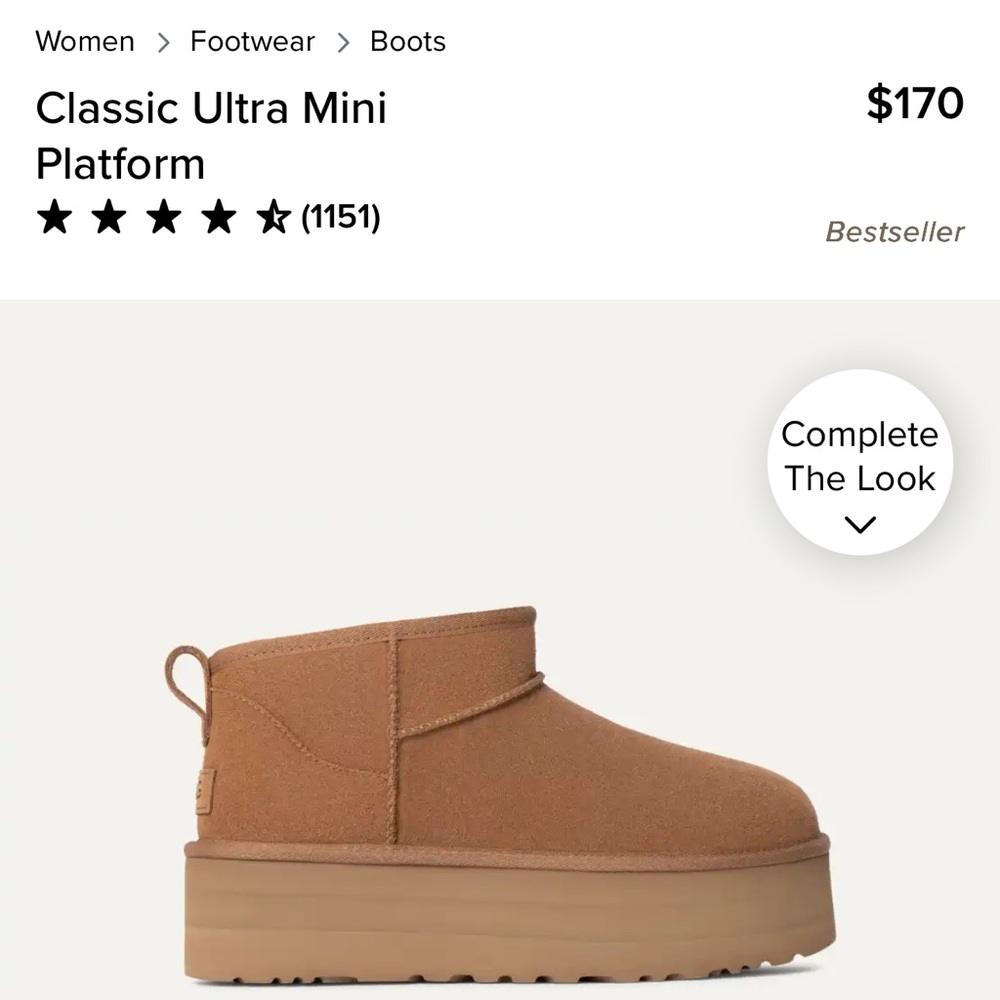 UGG Classic Ultra Mini Platform Boots - Brown